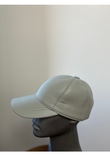 Mavi Unisex %100 Hakiki Deri Cırt Cırtlı Şapka – (57-59 cm ) Arkadan ayarlanabilir fiyatları