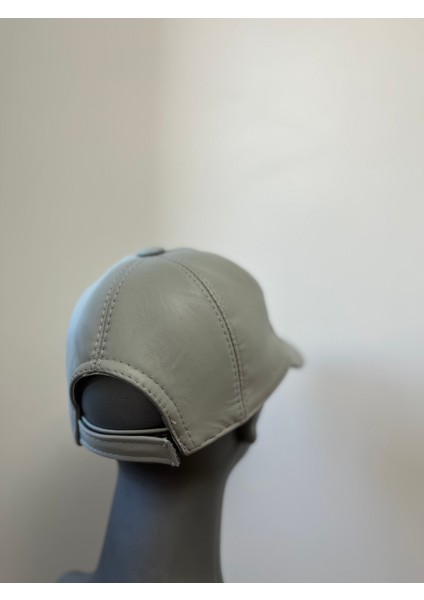 Mavi Unisex %100 Hakiki Deri Cırt Cırtlı Şapka – (57-59 cm ) Arkadan ayarlanabilir indirimleri