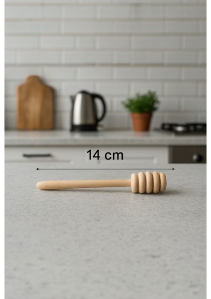 6 Adet Ahşap Bal Kaşığı Tekli Bal Servis Aparatı 14CM fiyatları