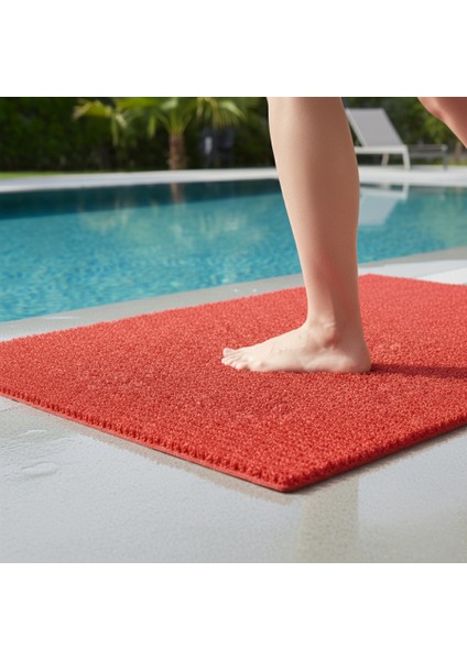 Beylin Kıvırcık Pvc Paspas Iç Dış Zemin Halı Yolluk Kapı Önü Havuz Banyo Duş Iş Yeri Apartman Paspası Kıvırcık Hijyenik Antibakteriyel Paspas Halı 12MM