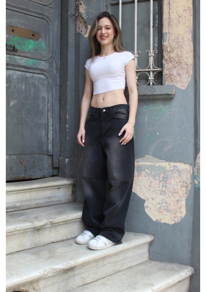 Eskitme Yıkama Unisex Baggyjeans Pantolon fiyatları