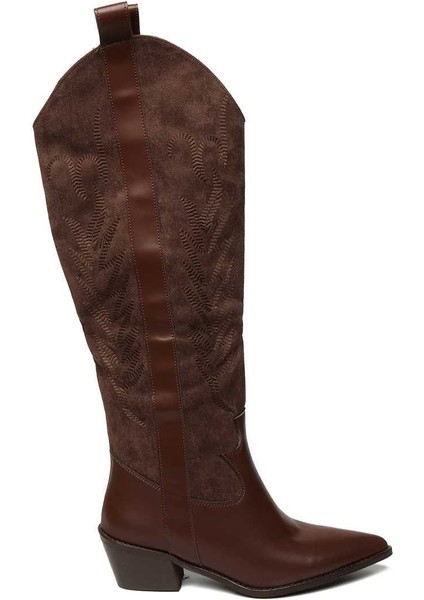 Bağcıksız Neolit Taban Western Çizme 281-230-W Kadın Çizme