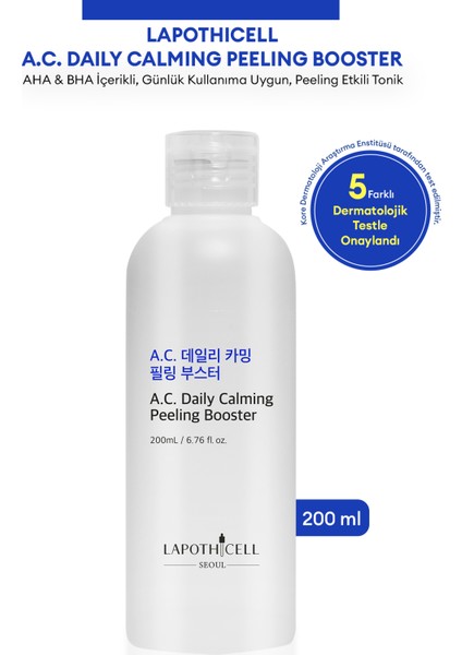 AHA İçerikli Peeling Etkili Tonik LAPOTHICELL A.C. Daily Calming Peeling Booster