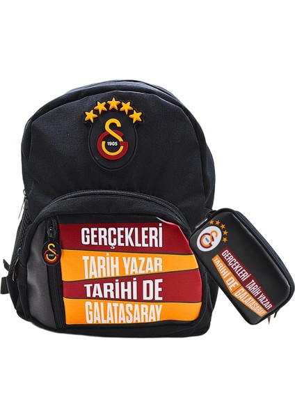 4 Bölmeli 5 Yıldızlı Gerçekleri Tarih Yazar Suni Deri Yüzey Okul Çantası + Kalemlik