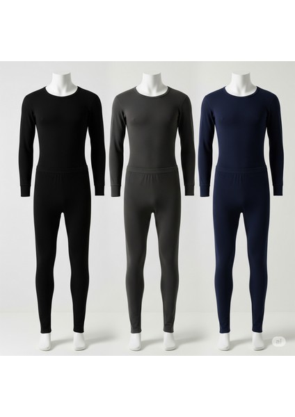 |3'adet 3 ' Renk Termal Kışlık Erkek Pamuklutakım( Lacivert Siyah Anrasit) fiyatları