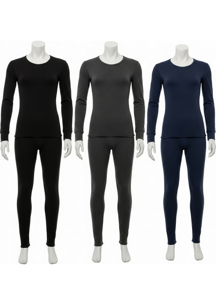 |3'adet 3 ' Renk Termal Kışlık Erkek Pamuklutakım( Lacivert Siyah Anrasit) modelleri