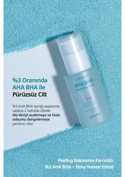 %3 Aha Bha & Elma Nanesi Içerikli Peeling Etkili Serum Goodal Applemint Aha Bha 3% Exfoliating Serum fırsatları