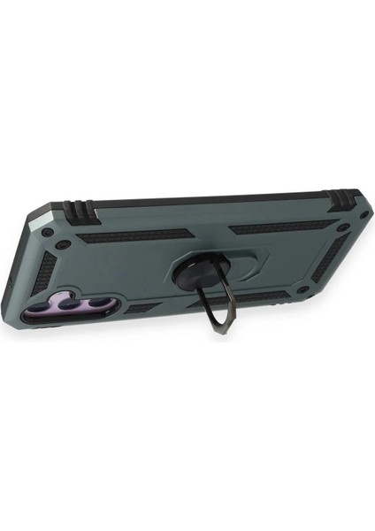 Newface Samsung Galaxy A24 4g Kılıf Sofya Yüzüklü Silikon Kapak - Yeşil fiyatları