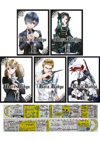 Kara Kahya 18-19-20-21-22. Ciltler Manga Seti + Mat. Öğreten Cetvel