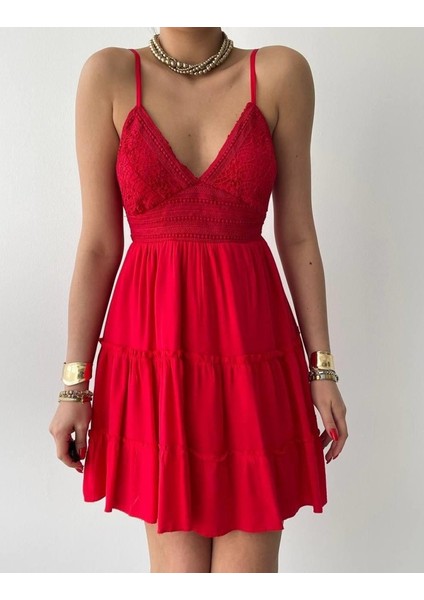 Nivel Göğsü Büzgülü Elbise