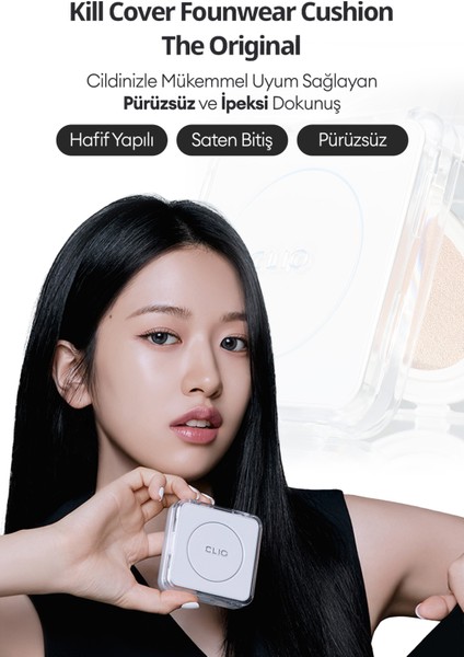 Mat Bitişli Kill Cover Founwear Cushion The Original + Refill (23N Ginger) SPF50+ Pa+++ fiyatları