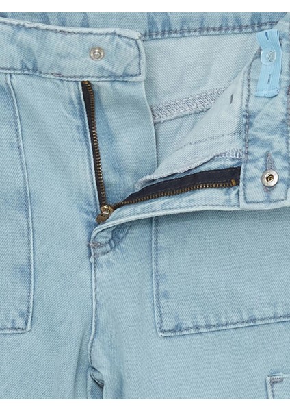 Lcw Kids Mavi Beli Ayarlanabilir Lastikli Kız Çocuk Jean Pantolon indirimleri