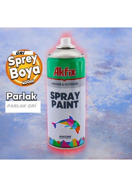 Parlak Gri Sprey Boya 400 ml 1 Adet Gönderilir