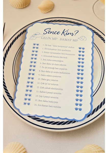 Marin Konsept Gelin Mi Damat Mı ? Bride Parti Oyun Kartları 4lü