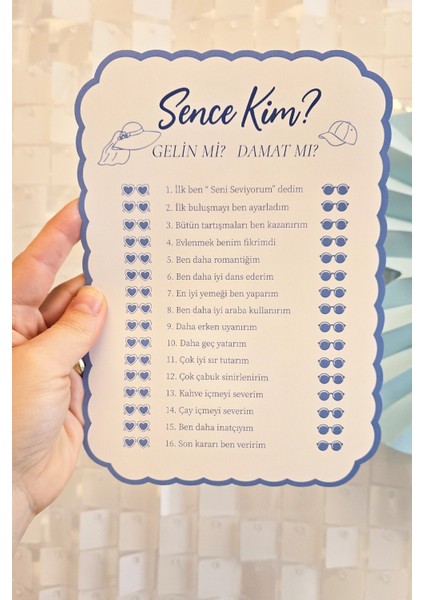 Marin Konsept Gelin Mi Damat Mı ? Bride Parti Oyun Kartları 4lü fiyatları