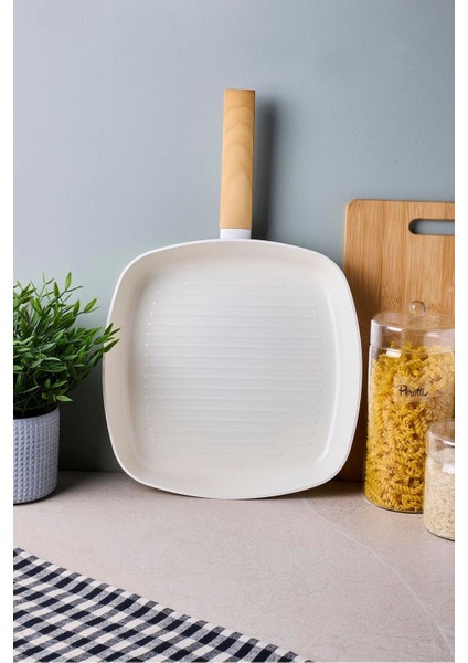 Danish Cook Beige Indüksiyon Tabanlı Grill Tava 28 cm modelleri