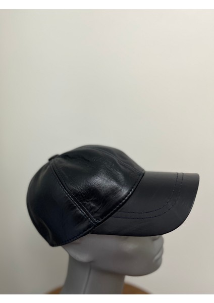 Unisex Lacivert %100 Hakiki Deri Cırt Cırtlı Şapka – (57-59 cm ) Arkadan ayarlanabilir fiyatları