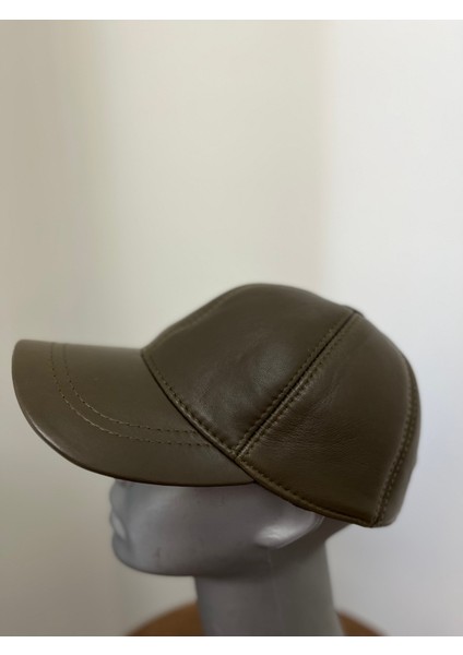 Haki Unisex %100 Hakiki Deri Cırt Cırtlı Şapka – (57-59 cm ) Arkadan ayarlanabilir fiyatları