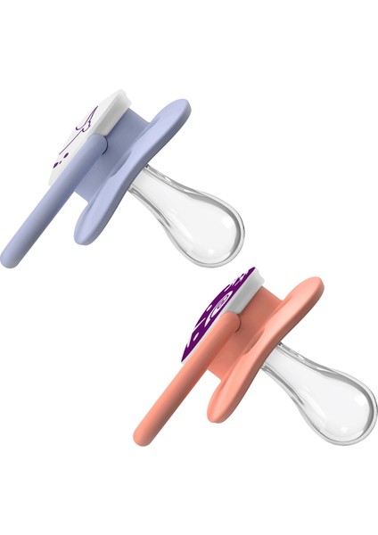 Dr. Brown’s™ Advantage™ Karanlıkta Parlayan Yalancı Emzik Mavi Okyanus,- 1. Evre