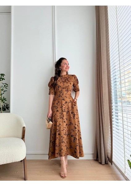 Moccah Yakası Bağlama Detaylı Elbise fırsatları