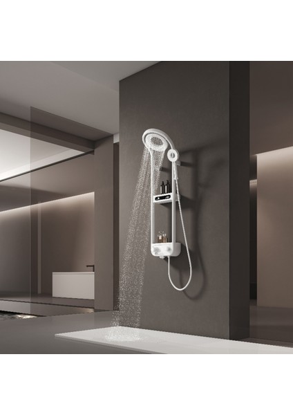 Dijital LED Ekran ve Termostatlı Robot Duş Seti Lüx Şelale Yağmur Duş Sistemi 7 Yıl Garantili Ithal fiyatları