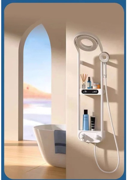 Dijital LED Ekran ve Termostatlı Robot Duş Seti Lüx Şelale Yağmur Duş Sistemi 7 Yıl Garantili Ithal modelleri