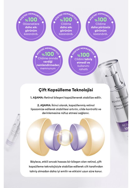 Kırışıklık ve Gözenek Karşıtı Retinol Serum Time Revolution Retinol 1000 Shot Spicule Serum fırsatları