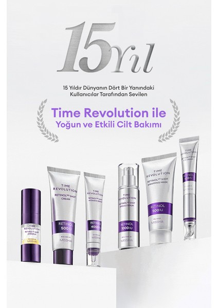 Kırışıklık ve Gözenek Karşıtı Retinol Serum Time Revolution Retinol 1000 Shot Spicule Serum
