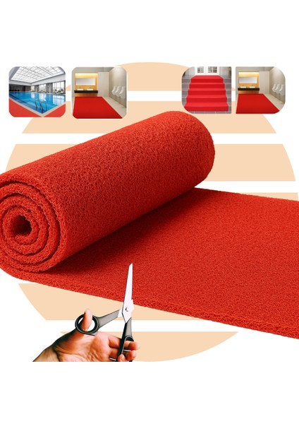 Beylin Kıvırcık Pvc Paspas Iç Dış Zemin Halı Yolluk Kapı Önü Havuz Banyo Duş Iş Yeri Apartman Paspası Kıvırcık Hijyenik Antibakteriyel Paspas Halı 12MM