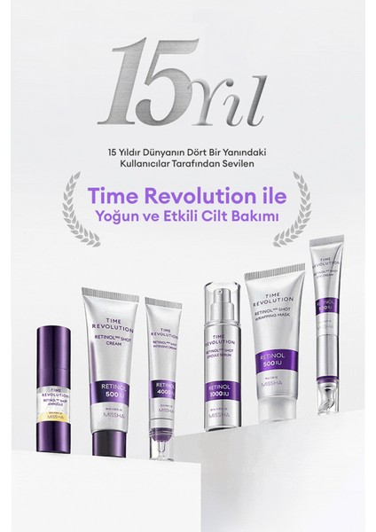 Kırışıklık Karşıtı, Retinol İçerikli Bakım Kremi Time Revolution Retinol 500 Shot Cream