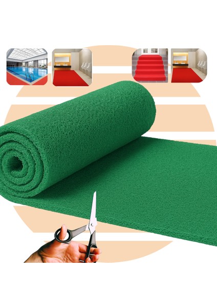 Beylin Kıvırcık Pvc Paspas Iç Dış Zemin Halı Yolluk Kapı Önü Havuz Banyo Duş Iş Yeri Apartman Paspası Kıvırcık Hijyenik Antibakteriyel Paspas Halı 12MM
