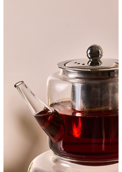 Elio Indüksiyon Tabanlı Borosilikat Cam Çaydanlık Takımı 500 ml Demlik 1800 ml Suluk modelleri