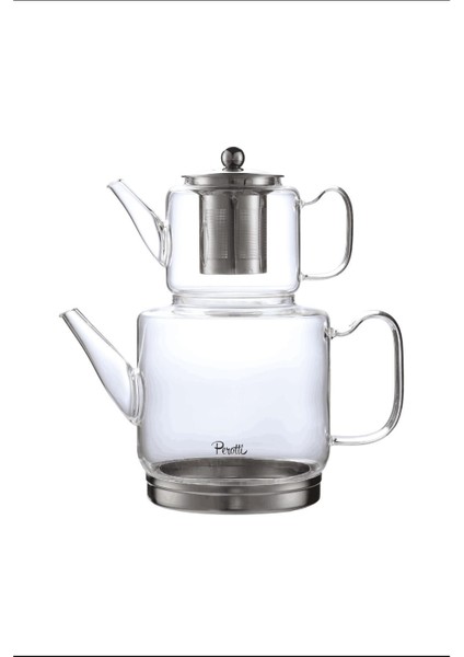 Elio Indüksiyon Tabanlı Borosilikat Cam Çaydanlık Takımı 500 ml Demlik 1800 ml Suluk fırsatları