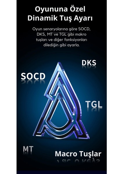 AK980 Max He Manyetik Switch Klavye- 128K Tarama HIZI-0.125 Ms Ultra Düşük GECIKME-8000 Hz