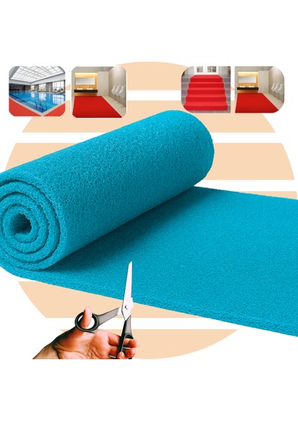 Beylin Kıvırcık Pvc Paspas Iç Dış Zemin Halı Yolluk Kapı Önü Havuz Banyo Duş Iş Yeri Apartman Paspası Kıvırcık Hijyenik Antibakteriyel Paspas Halı 12MM
