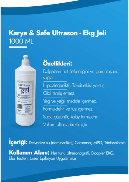Ultrason (Ekg) Jeli 1000 ml (1 Litre) - 12 Adet fırsatları