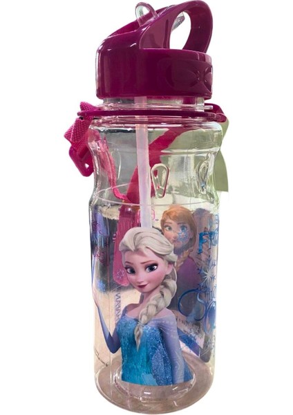 Frozen Anna & Elsa Lisanslı Pipetli Suluk – Çocuk Su Matarası 500 ml modelleri