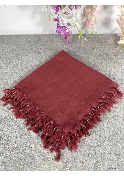 Pembe Püsküllü Yazma Eşarp – Pamuklu, Şık ve Rahat Kullanım modelleri