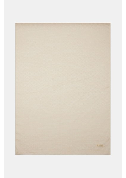 Pamuk Ipek Monogram Şal 41302-EKRU