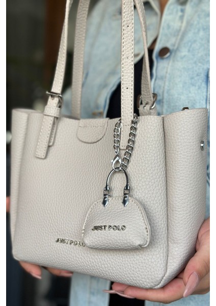 Yeni Sezon Orijinal Just Polo Günlük Kullanıma Uygun 4 Bölmeli Geniş Askılı Kadın Omuz Çantası
