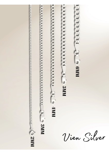 925 Ayar Gümüş 3mm Erkek Gurmet Zincir Bileklik Kararma Yapmaz fiyatları