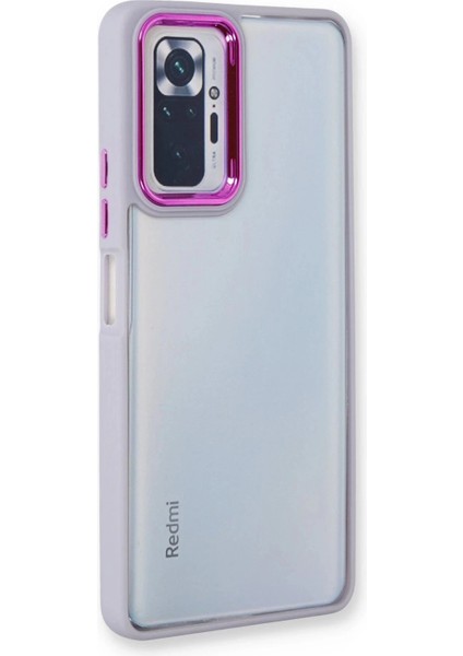 Newface Xiaomi Redmi Note 10 Pro Kılıf Dora Kapak - Lila