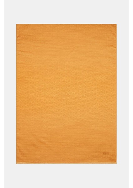 Pamuk Ipek Monogram Şal 41302-TARÇIN