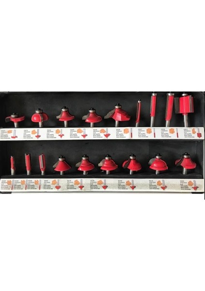 Ahşap Motif Bıçak Seti 18 Parça fiyatları