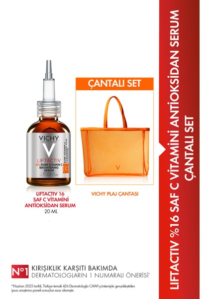 Liftactiv Supreme C Vitamini Aydınlatıcı Antioksidan Serum 20 ml Çanta Hediyeli