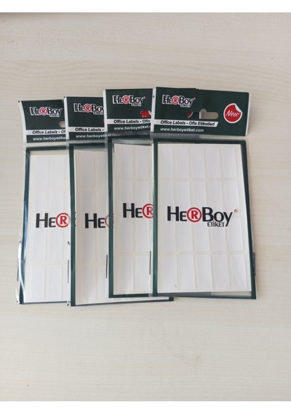 Herboy Etiket 4’lü Paket | 640 Adet (8X20) – Okul & Hobi fiyatları