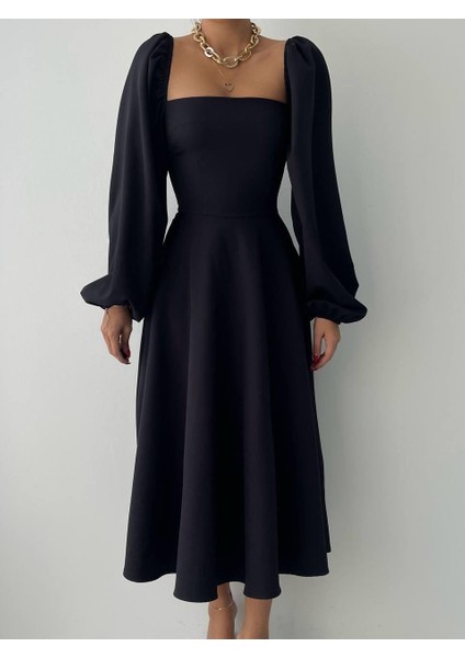 Nouna Balon Kol Elbise