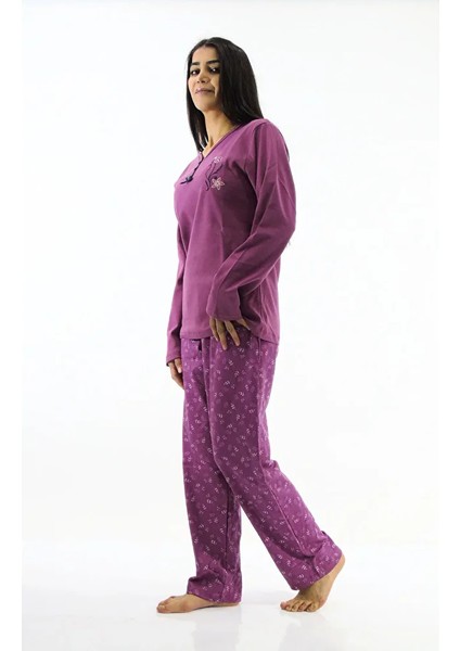 Yaka Düğmeli İnterlook Pijama Takımı fırsatları