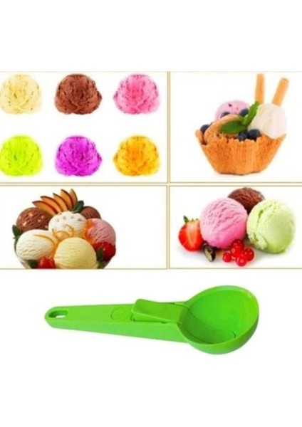 Turuncu Renk Plastik Dondurma Kaşığı – Dondurma Keyfinize Renk Katın