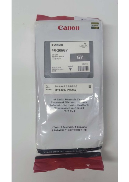 PFI-206GY Gray Kartuş 300ML fiyatları